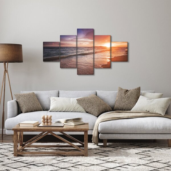 Obraz - Zachód słońca w Tajlandii (125x70 cm)