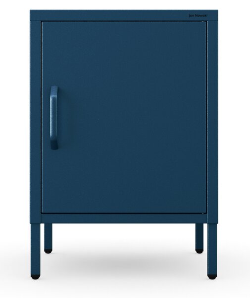 Szafka nocna metalowa na nóżkach granatowa, 424x595x400 mm: MIA Modern