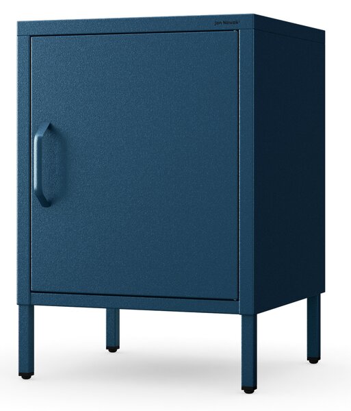 Szafka nocna metalowa na nóżkach granatowa, 424x595x400 mm: MIA Modern