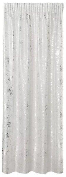 Firana gotowa EUROFIRANY Feza 140 x 300 cm BiaÅo-srebrny