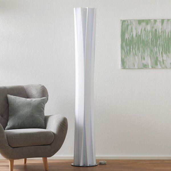 Lampa Podłogowa Slamp, Bach, ściemnialny, biały, salon, tworzywo sztuczne, design