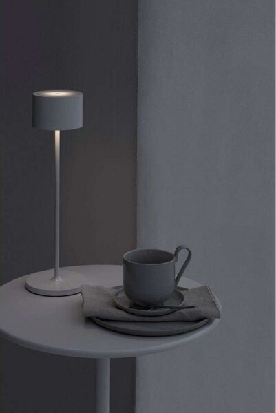 Zewnętrzna Lampa Blomus, ściemnialny, szary, taras, aluminium