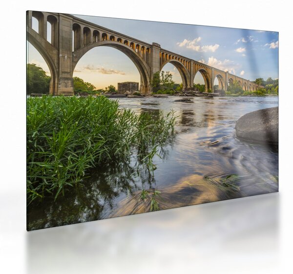 Obraz na szkle - Most kolejowy w Richmond (70x50 cm)