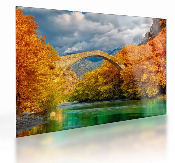 Obraz na szkle - Most Konitsa (70x50 cm)