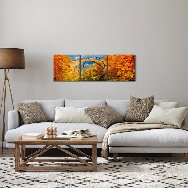 Obraz - Most Konitsa (z zegarem) (90x30 cm)