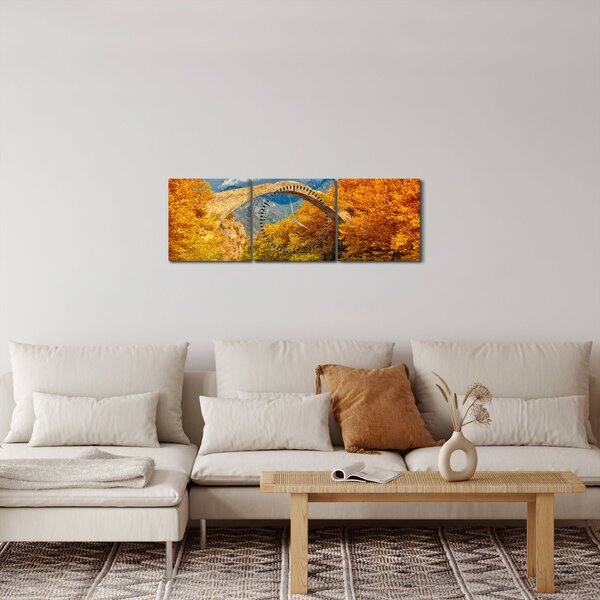 Obraz - Most Konitsa (z zegarem) (90x30 cm)