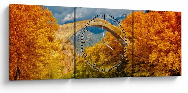 Obraz - Most Konitsa (z zegarem) (90x30 cm)