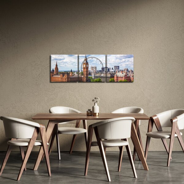 Obraz - Big Ben (z zegarem) (90x30 cm)