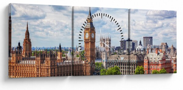 Obraz - Big Ben (z zegarem) (90x30 cm)