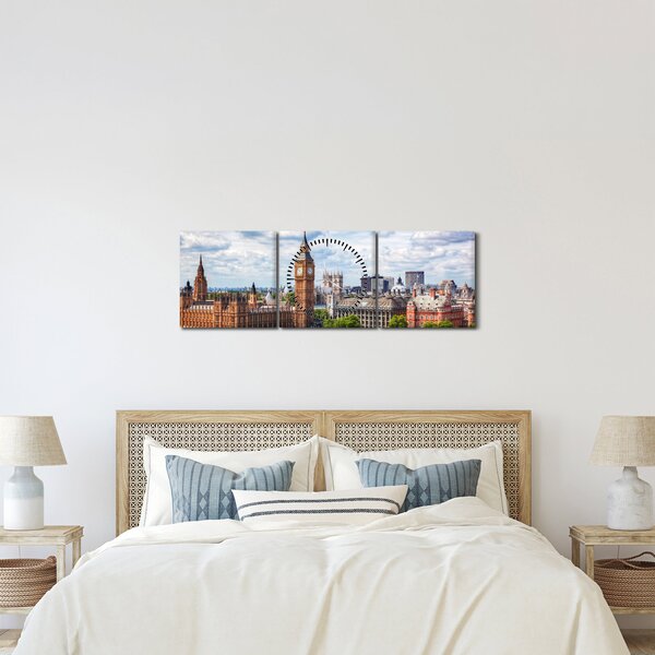 Obraz - Big Ben (z zegarem) (90x30 cm)