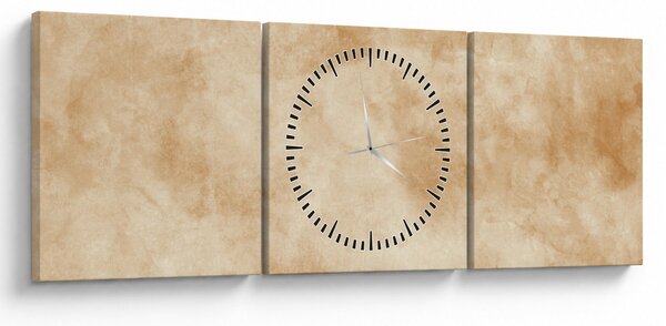 Obraz - Stary papier pergaminowy (z zegarem) (90x30 cm)