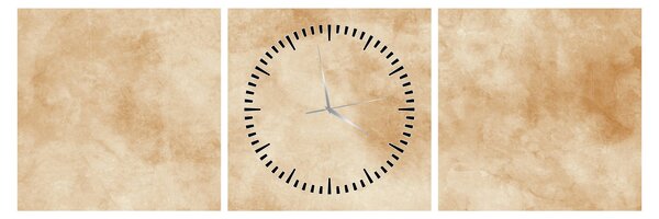 Obraz - Stary papier pergaminowy (z zegarem) (90x30 cm)