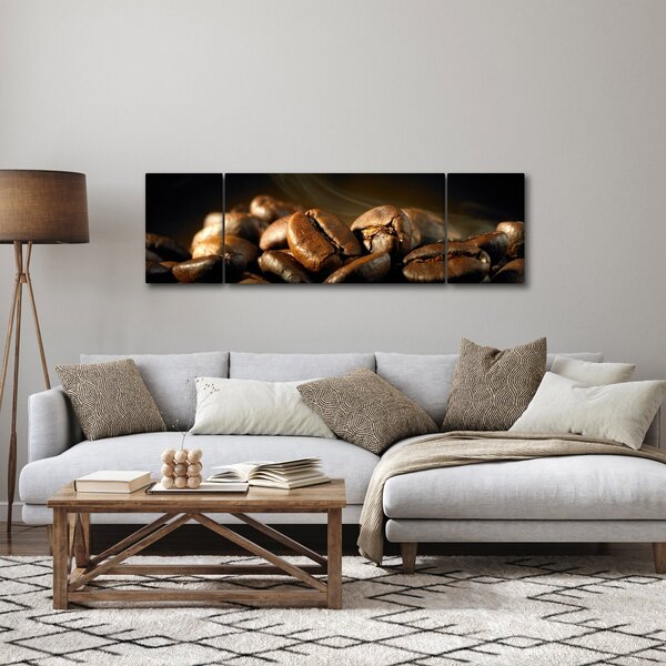 Obraz - Ziarna kawy (170x50 cm)