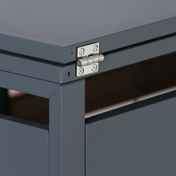 Wiata na pojemnik na odpady 240 l, 1160 x 695 x 800 mm, dekor drewna