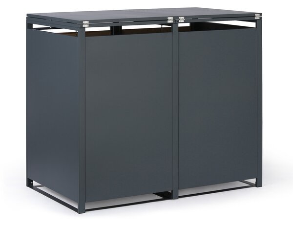 Wiata na pojemnik na odpady 240 l, 1160 x 695 x 800 mm, dekor drewna
