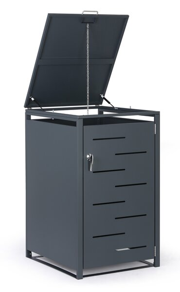 Wiata na pojemnik na odpady 240 l, 1160 x 695 x 800 mm, zamykana