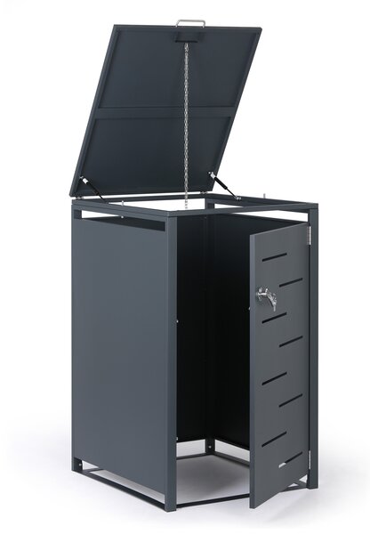 Wiata na pojemnik na odpady 240 l, 1160 x 695 x 800 mm, zamykana