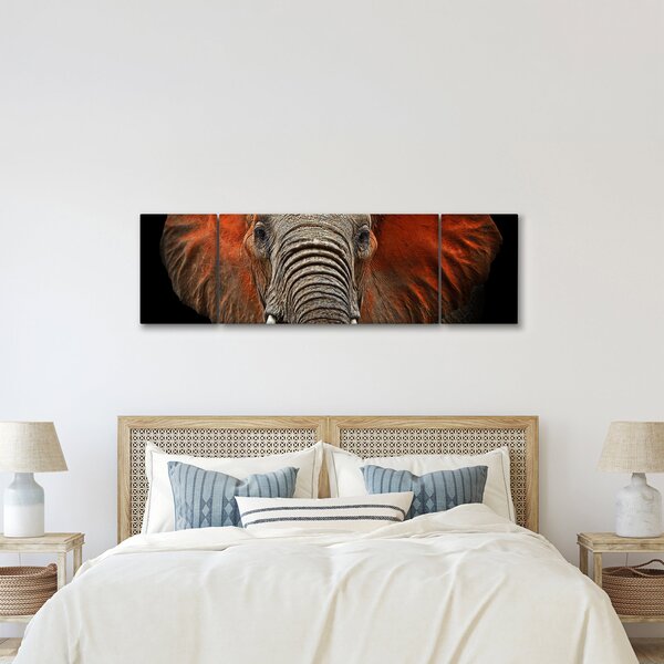 Obraz - Słonie z Tsavo (170x50 cm)