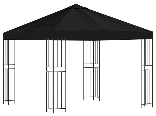 Altana 3 x 3 m Czarny Poliester i Stal 190 gsm