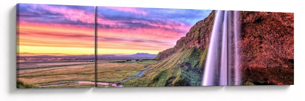 Obraz - Wodospad Seljalandsfoss (170x50 cm)