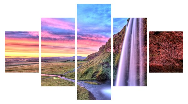Obraz - Wodospad Seljalandsfoss (125x70 cm)