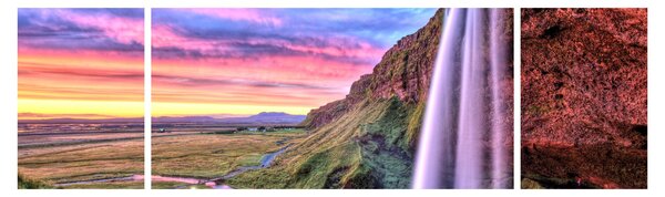 Obraz - Wodospad Seljalandsfoss (170x50 cm)