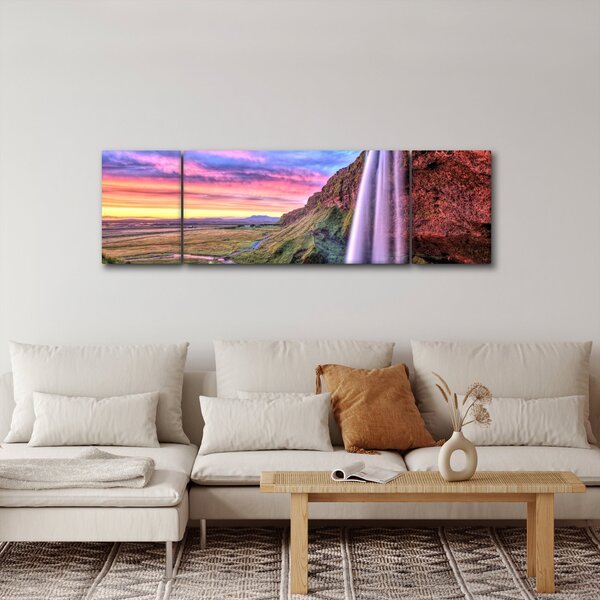 Obraz - Wodospad Seljalandsfoss (170x50 cm)