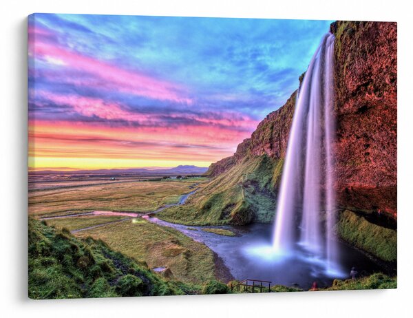 Obraz - Wodospad Seljalandsfoss (70x50 cm)