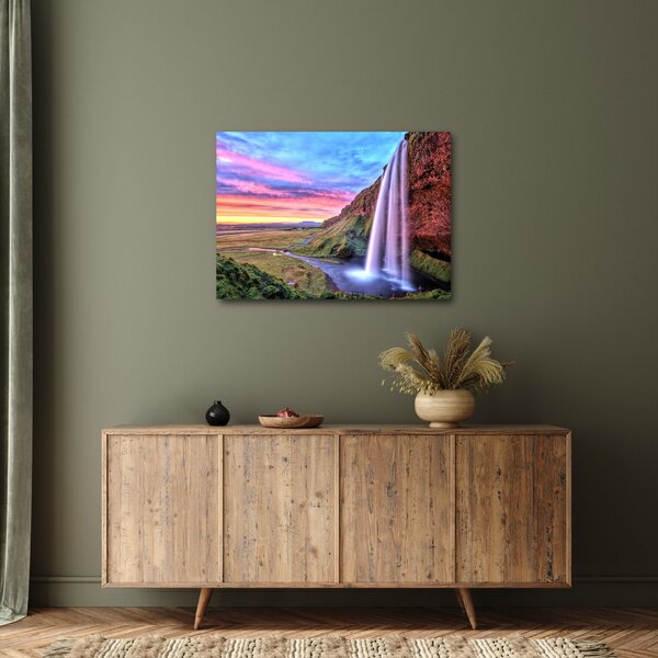 Obraz - Wodospad Seljalandsfoss (70x50 cm)