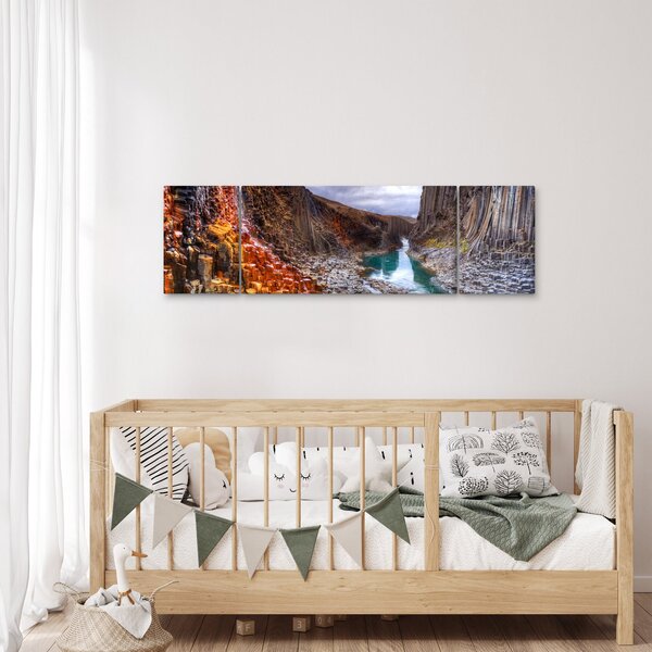 Obraz - Kanion Studlagil (170x50 cm)