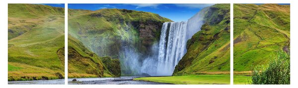 Obraz - Wodospad Seljalandsfoss (170x50 cm)