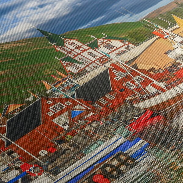 Obraz - Húsavík (170x50 cm)
