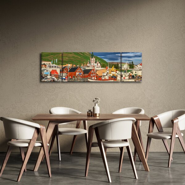 Obraz - Húsavík (170x50 cm)