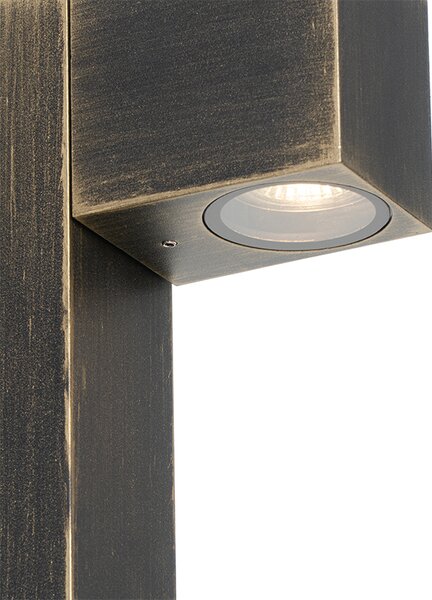 Industrialna stojąca lampa zewnętrzna antyczne złoto 65 cm IP44 - Baleno