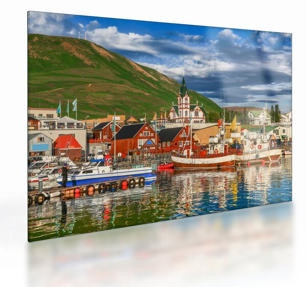 Obraz na szkle - Húsavík (70x50 cm)