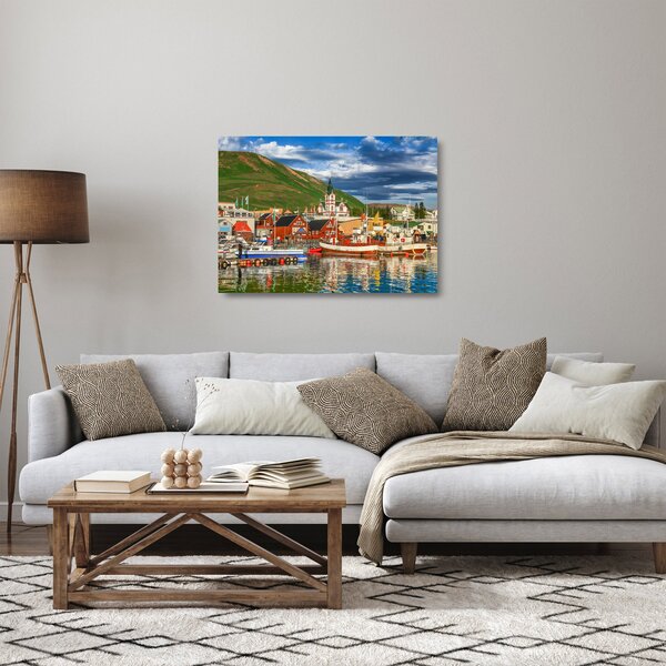 Obraz na szkle - Húsavík (70x50 cm)