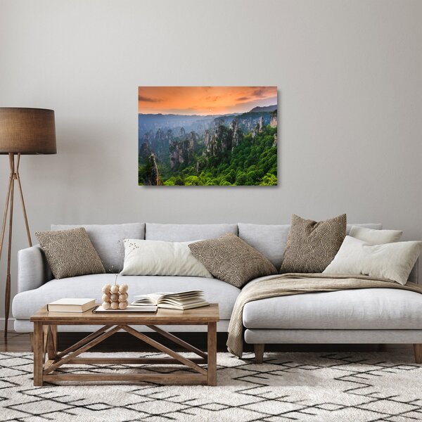 Obraz na szkle - Narodowy Park Leśny Zhangjiajie (70x50 cm)