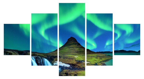 Obraz - Kirkjufell, Islandia (125x70 cm)
