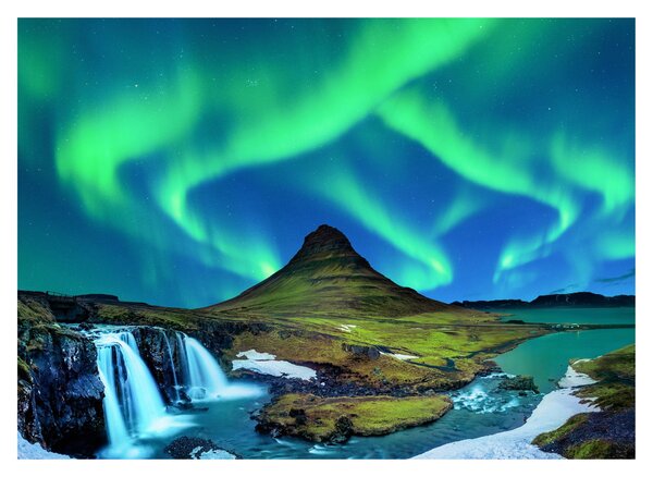 Obraz - Kirkjufell, Islandia (70x50 cm)