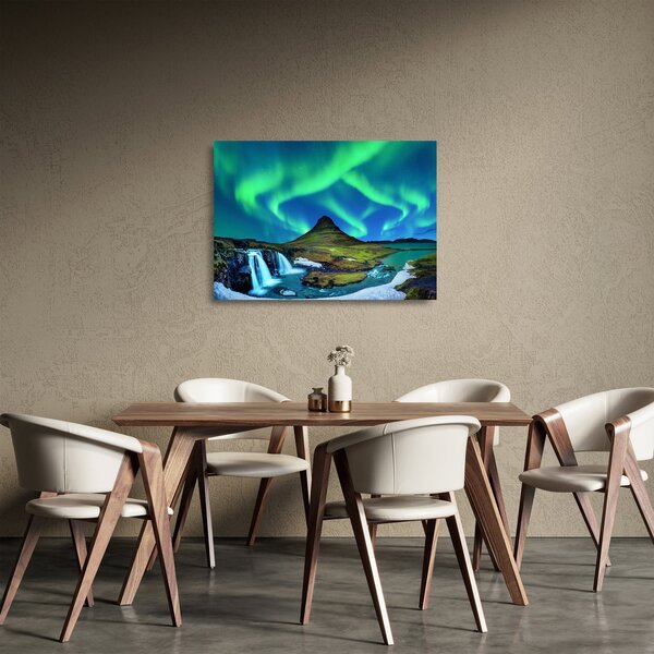 Obraz na szkle - Kirkjufell, Islandia (70x50 cm)