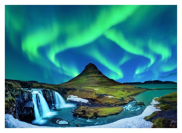 Obraz na szkle - Kirkjufell, Islandia (70x50 cm)