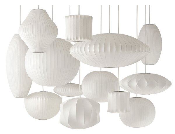 Herman Miller - Nelson Cigar Crisscross Bubble Lampa Wisząca S Off-White