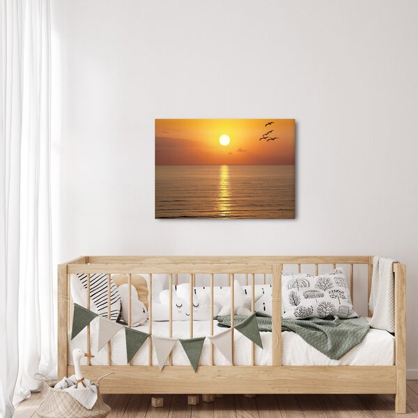 Obraz - Zachód słońca nad oceanem (70x50 cm)