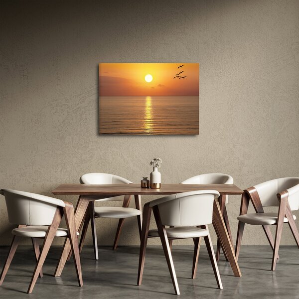 Obraz - Zachód słońca nad oceanem (70x50 cm)