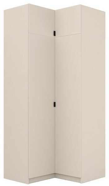 Szafa narożna z nadstawką 50 cm do garderoby modułowej Foxen Cashmere
