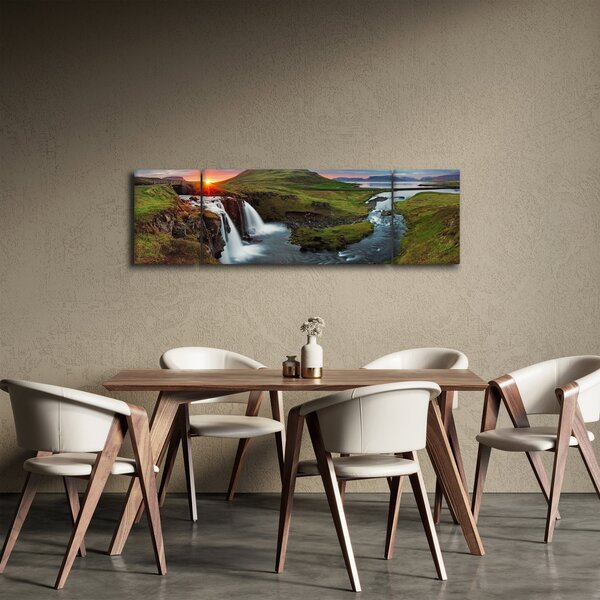 Obraz - Kirkjufell o zachodzie słońca (170x50 cm)