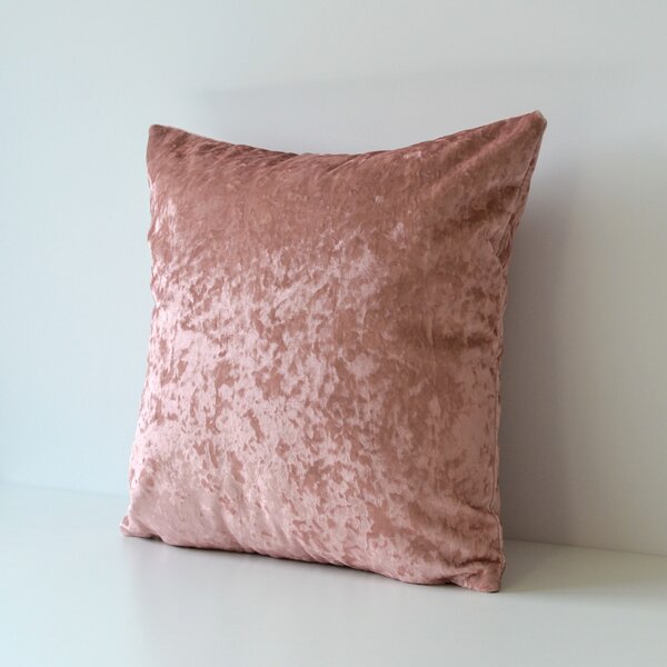 Ozdobna poduszka do salonu w kolorze brudnego różu Crystal 59