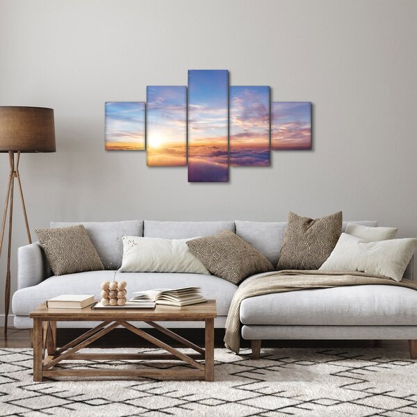 Obraz - Zachód słońca ponad chmurami (125x70 cm)