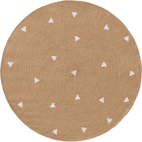 Jutowy dywan dziecięcy ze wzorem trójkątów Pippa