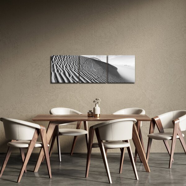Obraz - Wydma piaskowa (z zegarem) (90x30 cm)